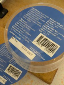 Utskrift på burk Firren feb 2026